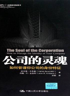 公司的灵魂:如何管理你公司的身份特征:how to manage the identi 哈米德·布希基 公司企业管理研究 管理书籍中国人民大学出版社