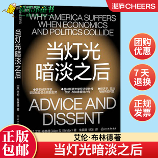正版 当灯光暗淡之后 艾伦·布林德著 湛庐文化 9787572235016 灯柱理论的起源  经济学启示和应用 应对灯柱理论的权宜之计