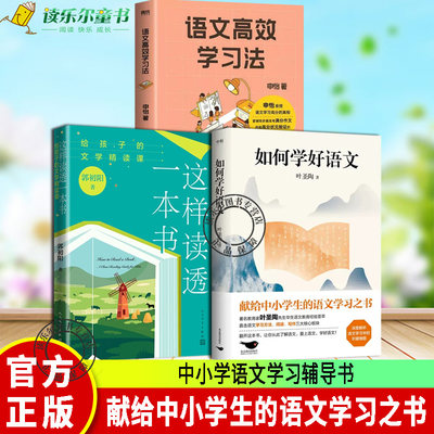 3册 这样读透一本书: 给孩子的文学精读课+如何学好语文 +语文高效学习法 重新理解语文与阅读中小学语文学习