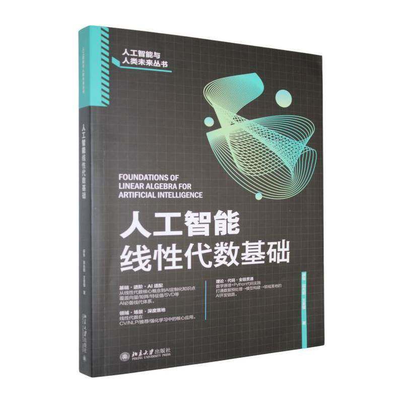 人工智能线性代数基础 线性代数在人工智能领域中的广泛应用 人工智能行业从业者研究人员及相关领域学生学习参考 北京大学出版社