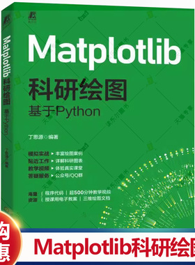 Matplotlib科研绘图 基于Python 丁思源 Matplotlib安装图表创建模块使用方法 常见统计图形绘制技巧 数据处理可视化书籍