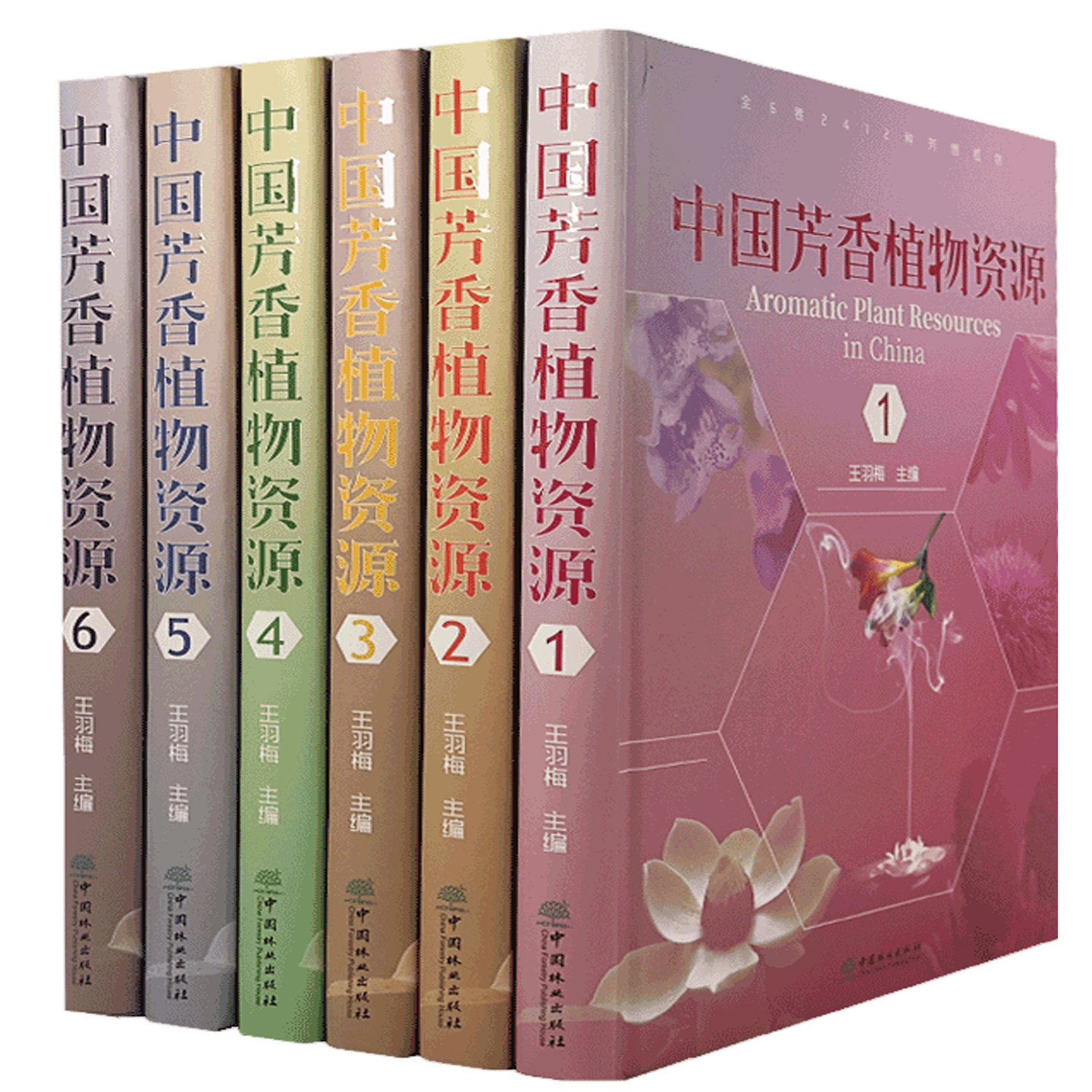 中国芳香植物资源全6册 王羽梅野生栽培香料植物2412种学名别名彩图精油含量芳香成分芳香植物种植加工开发参考书籍中国林业出版社