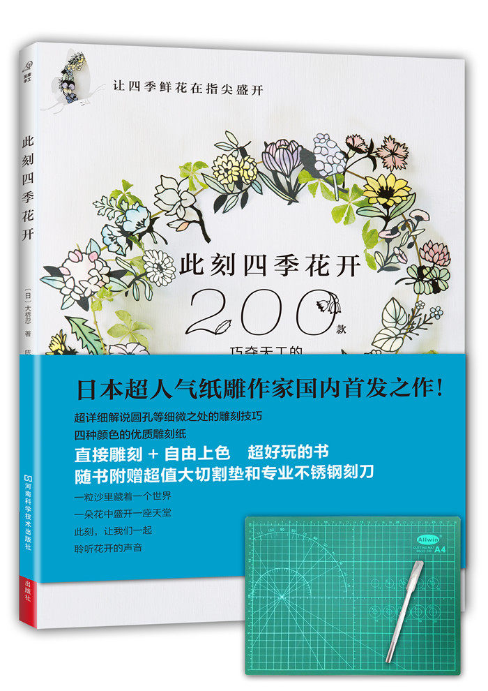纸雕日韩欧美刻纸雕书入门书籍此刻花开立体纸雕书籍手工纸雕入门书籍