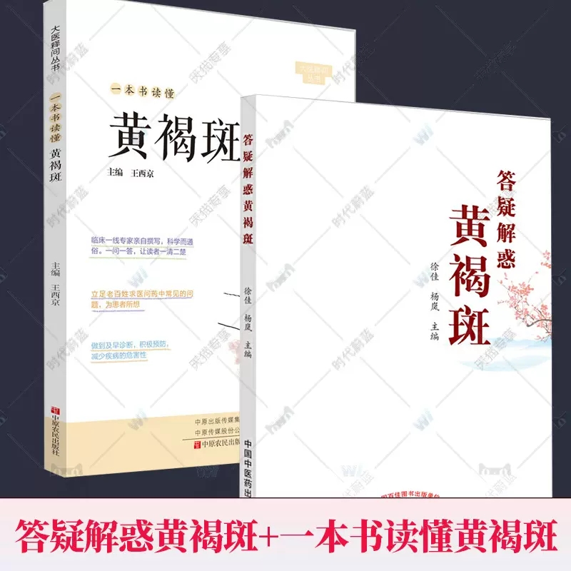 套装2册】答疑解惑黄褐斑+一本书读懂黄褐斑 中医科普书籍 中医美