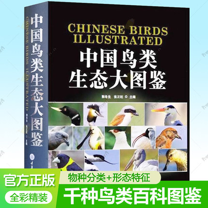 中国鸟类生态大图鉴 收录1069种鸟类分类系统生态形态特征鸟类画谱彩色图谱鸟类百科全书 关于鸟的书观鸟爱好者实用工具书鸟类书籍