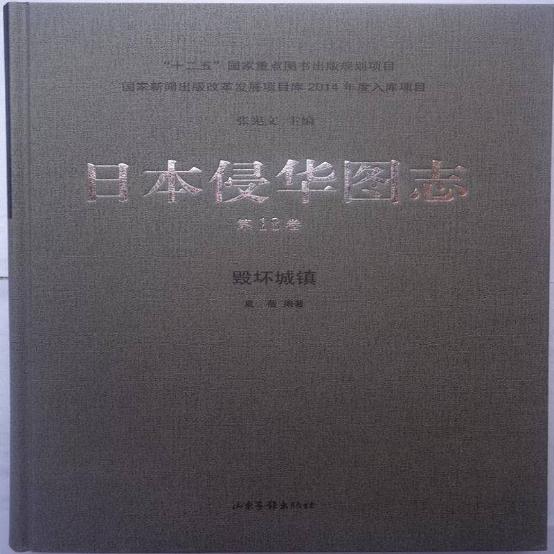 日本侵华图志:18卷:毁坏城镇 张宪文 历史书籍山东画报出版社