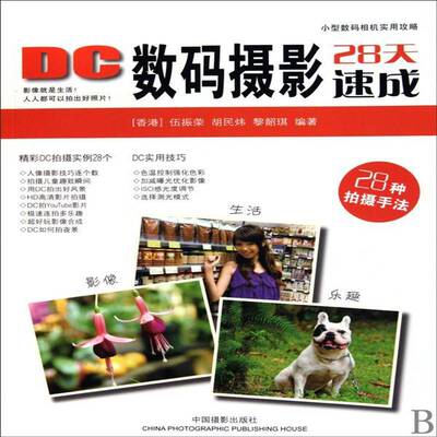 DC数码摄影28天速成 书 伍振荣数字照相机摄影艺术书籍正版中国摄影出版社