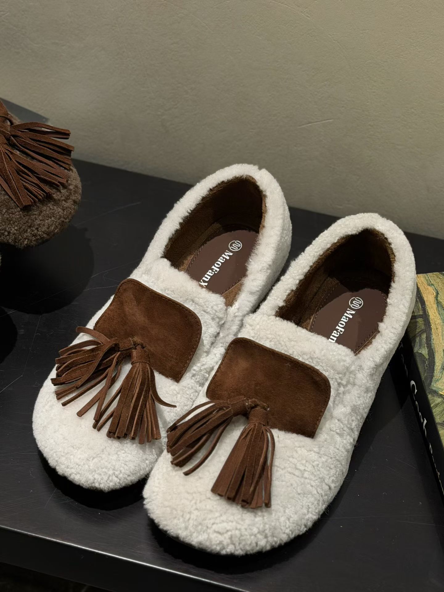 MFX 655-60欧货韩系女鞋2025冬圆头韩系细跟羊毛小单鞋