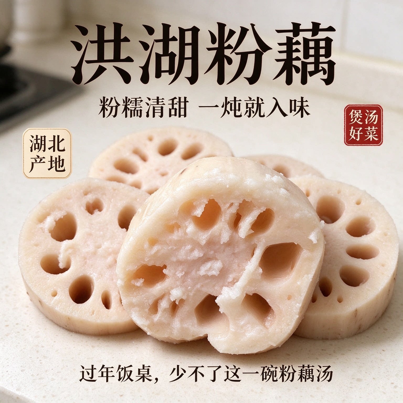 湖北特产煲汤藕农家菜现挖5斤莲藕原生态正宗洪湖九孔 野生藕粉藕