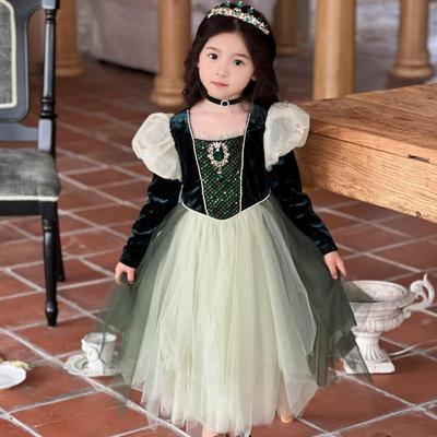 冰雪奇缘女童公主裙连衣裙礼服