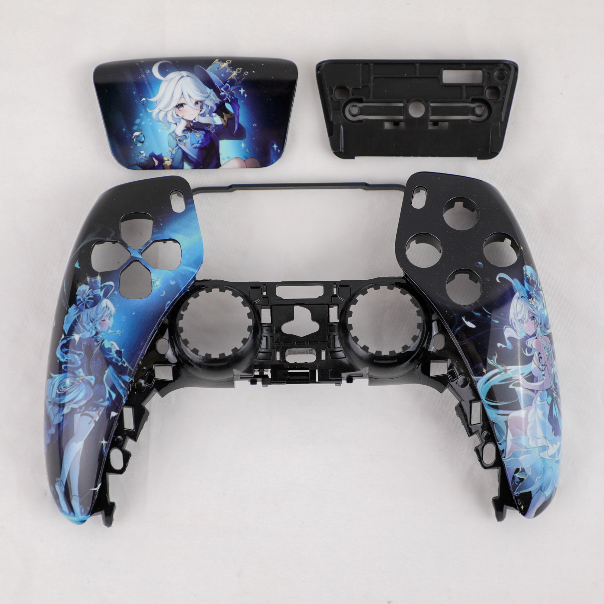 PS5手柄外壳代改定制芙宁娜外观替换壳DIY改装ds5手柄面壳触摸板