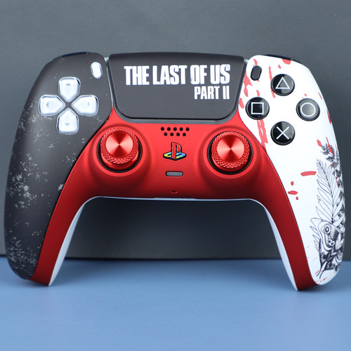 PS5游戏手柄原装定制美末主题替换壳霍尔摇杆DS5无线控制器二手改