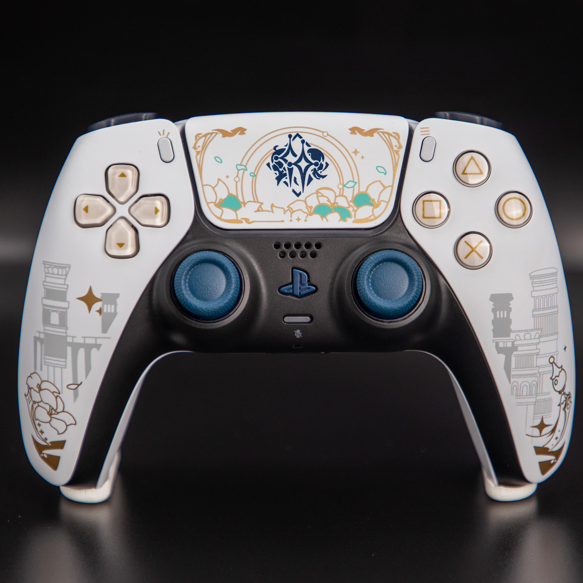 PS5手柄tmr电磁摇杆原神主题游戏ds5二手原装DIY改装手柄换壳