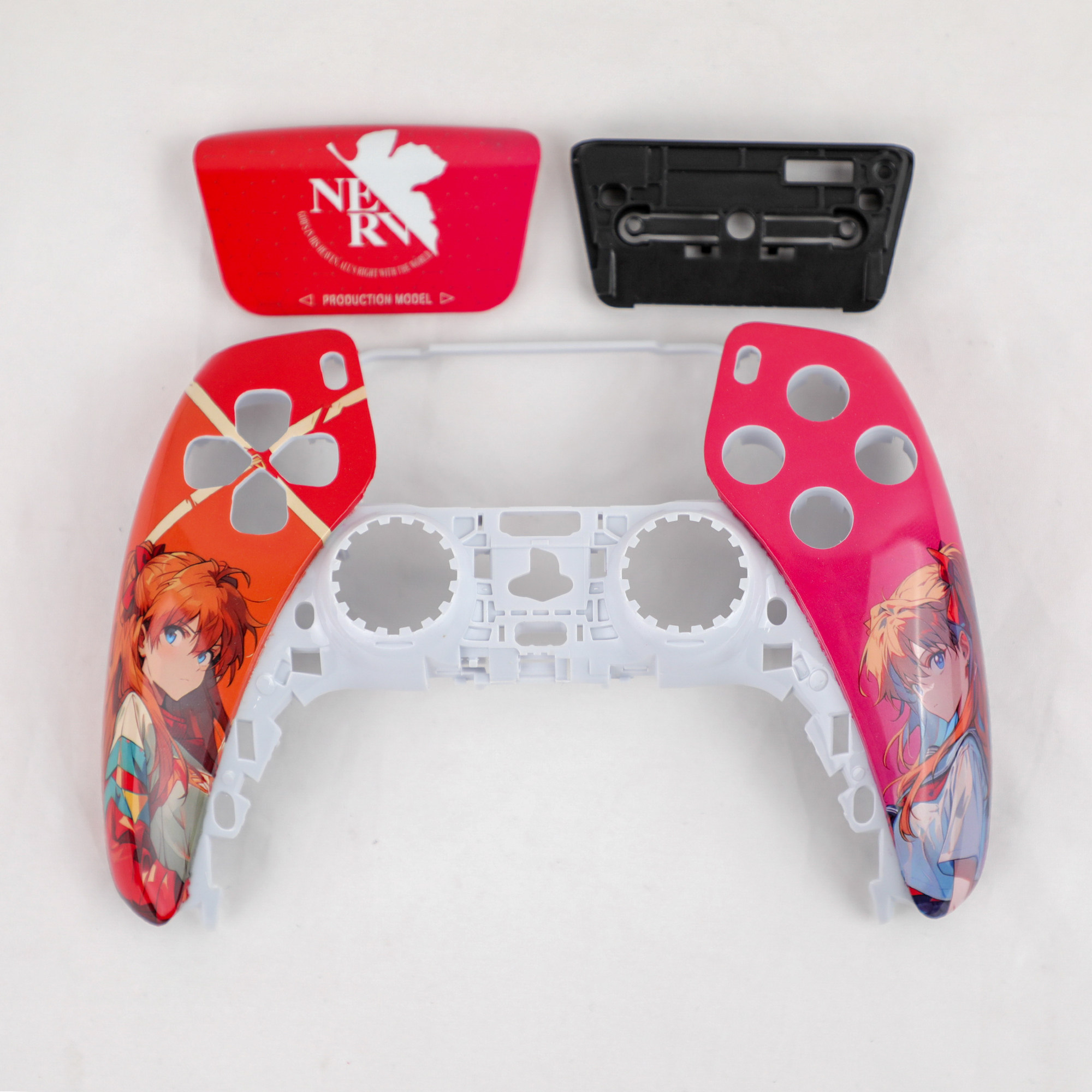 PS5手柄外壳明日香外观代改定制替换壳DIY改装ds5手柄面壳触摸板