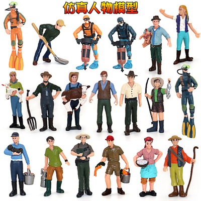 仿真场景摆件塑胶模型人偶摆件