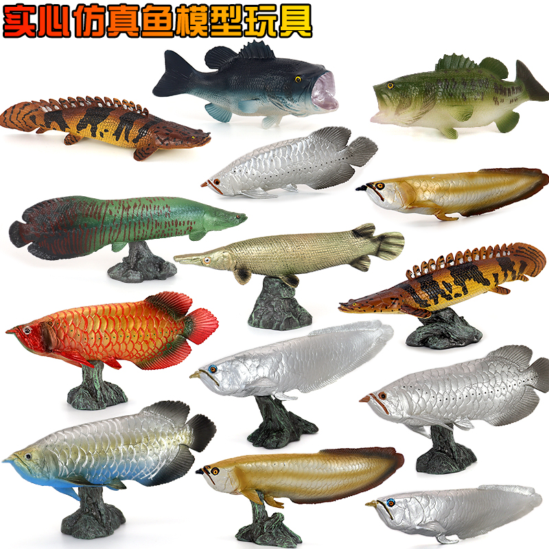 摆件模型塑胶鳄雀鳝海洋动物鱼