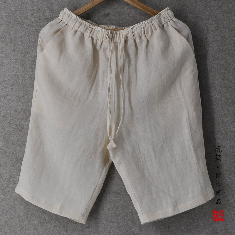 Flax shorts man Easy Five point pants Hemp Large summer literature Retro Ramie leisure time ventilation Pantsin the Men's clothing, Casual pants  category - from Buy2taobao.com to provide professional Taobao agent buy service