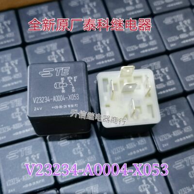 全新原厂V23234-A0004-X053进口泰科24VDC通用汽车继电器五脚直拍