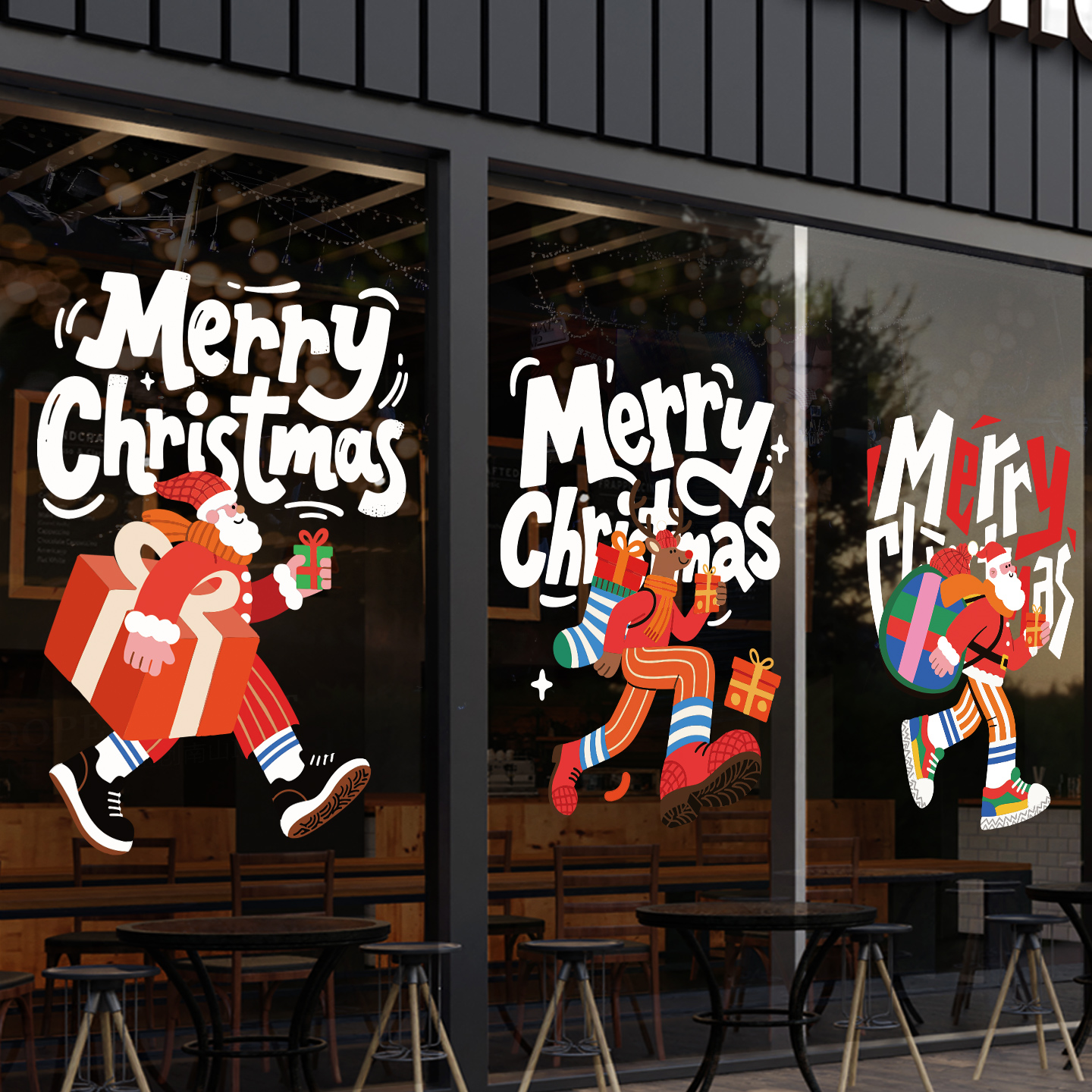 2026圣诞节装饰静电贴纸