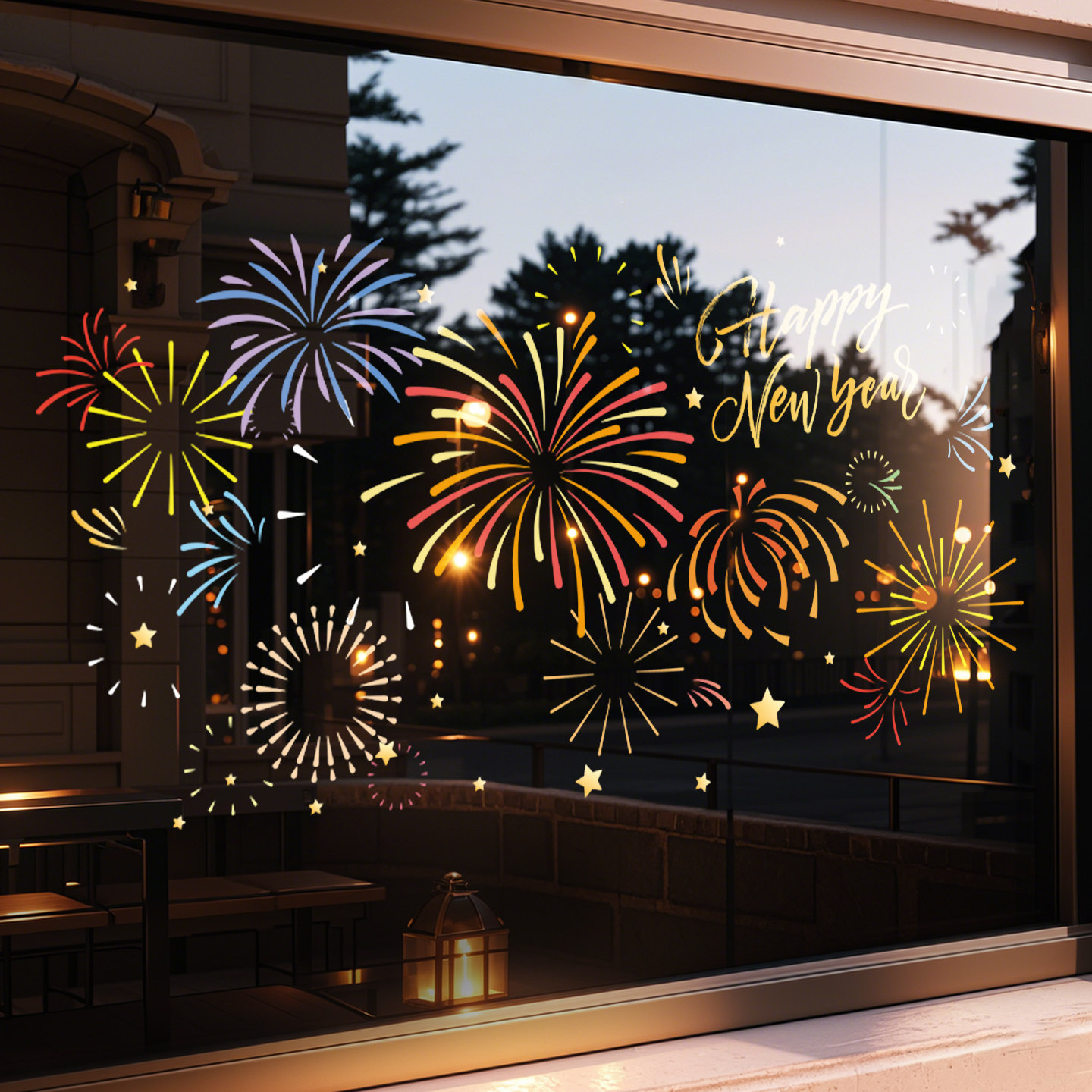 2026新年圣诞装饰静电福字窗花玻璃贴纸元旦节烟花窗贴布置中国风,节庆用品/礼品,节日装扮用品,淘宝优惠券,粉丝福利购,淘宝优惠卷