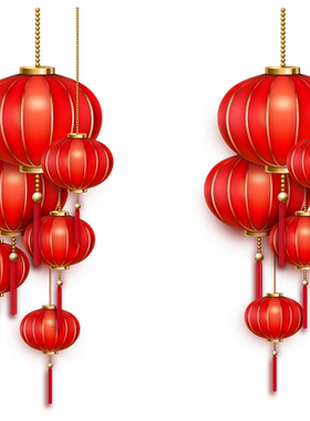 2027新年装饰灯笼窗花门贴静电玻璃贴纸春节羊年布置公司店铺窗贴
