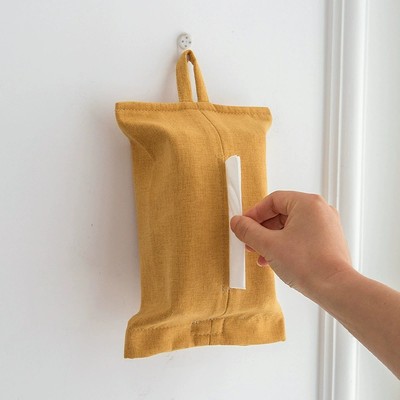 纸巾套挂绳布艺纸巾盒家用抽纸袋