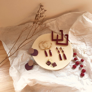 2019新款红色复古耳环