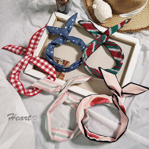 甜美森女系ins头巾洗脸发带