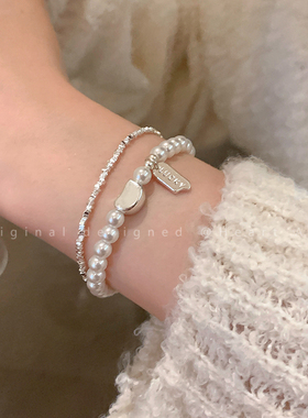 黑胆石高级感小众精致手串