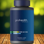 Pure 美国 Prohealth Glycine纯甘氨酸1000mg120粒大脑及睡眠健康