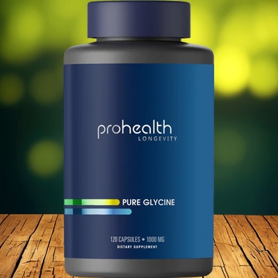 美国 Prohealth Pure Glycine纯甘氨酸1000mg120粒大脑及睡眠健康
