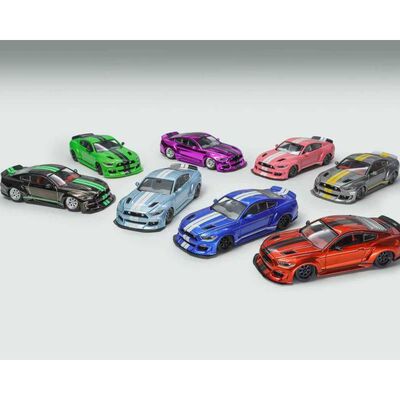 Liberty 1:64 第六代野马Clinched宽体套件合金汽车模型收藏 摆件