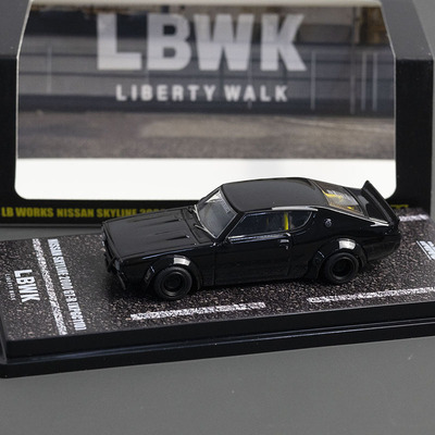 INNO 1:64 日产 SKYLINE 2000 GTR KPGC110 黑色 合金汽车模型