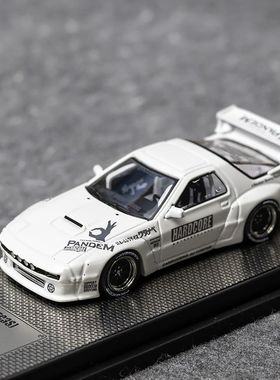INNO车模1:64 马自达RX7 FC3S 白色合金车模仿真汽车模型收藏摆件