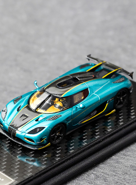 Frontiart 1:64 柯尼塞格  RSR 海洋蓝 限量版 树脂车模 收藏摆件