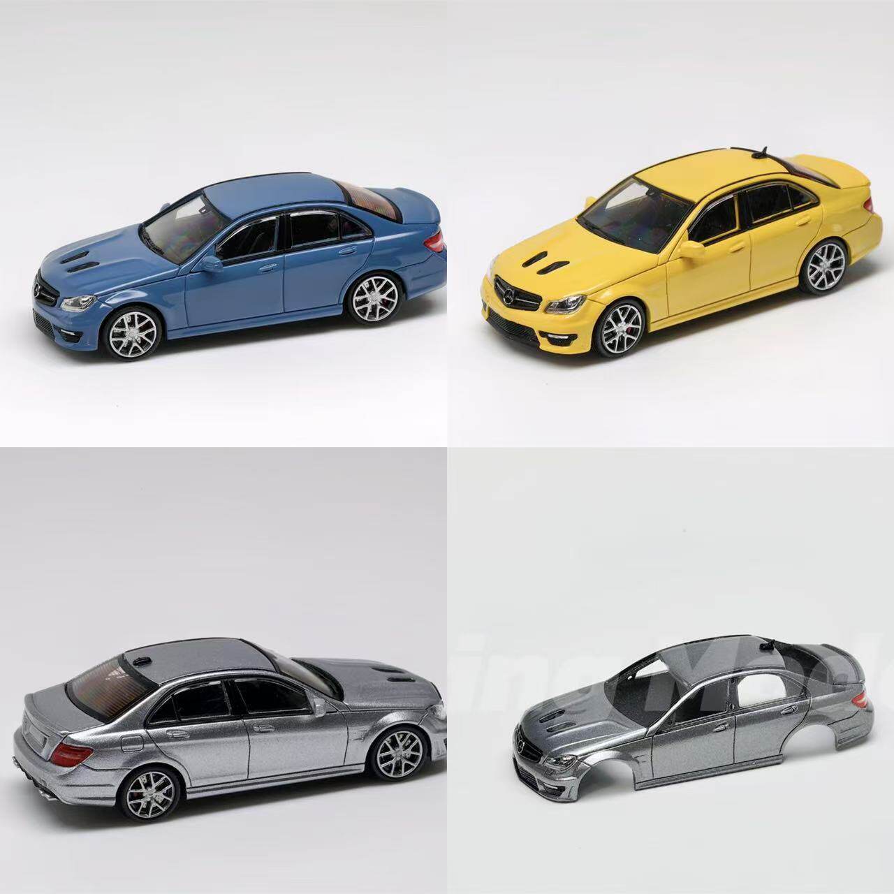 KING MODEL 1:64 奔驰 AMG C63 W204 507版本 合金汽车模型收藏