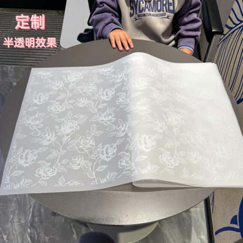 透明半透明花卉牛油纸定制