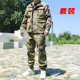 耐磨干活工装 男军训宽松加厚工地户外迷彩 抗撕裂劳保服工作服套装