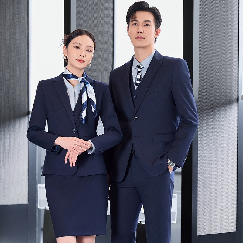 华为鸿蒙智行4S店工装西服套装