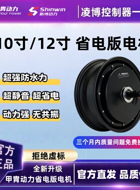 甲胄电机10寸/12寸电动车电机超省电版2500W/3000W适九号小牛极核
