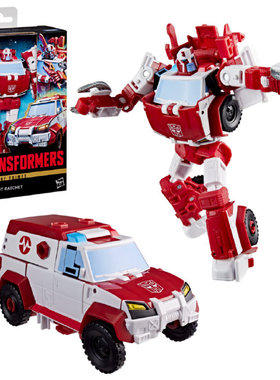 孩之宝变形金刚玩具 领袖纪元天尊世代 D级 08动画救护车 预订