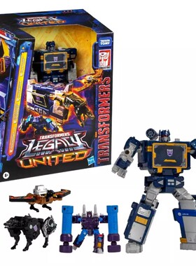 孩之宝 变形金刚玩具 传世联合 L级 G1声波 磁带套装 机器狗