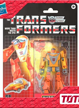 孩之宝 变形金刚玩具 G1复古挂卡 D级 转轮