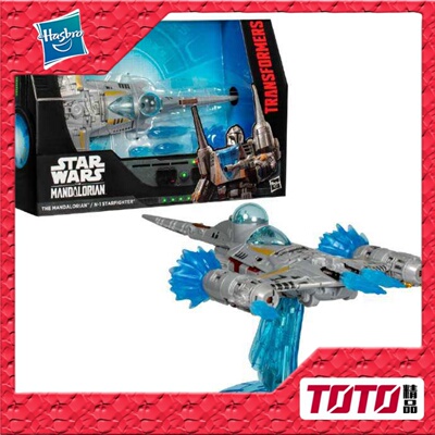 孩之宝变形金刚玩具 星球大战联名 曼达洛人 N1星际战斗机