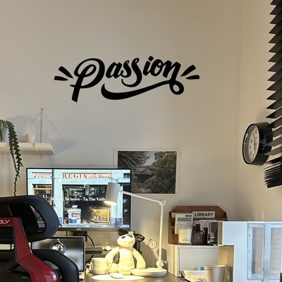 Passion激情励志英文创意家居装饰贴纸 宿舍镜子背景墙装饰贴纸