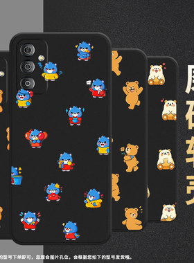 适用三星f52手机壳f13全包边sm-f127g时尚samsungf14防摔Q版熊galaxyf22软壳f15硅胶耐磨c55保护套