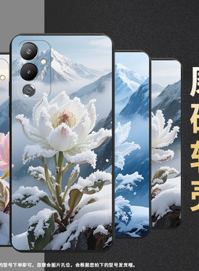 适用传音TecnoPova5手机壳高级感Pova4全包边磨砂壳TecnoPova4Pro商务时尚雪莲Pova5Pro中国风保护套