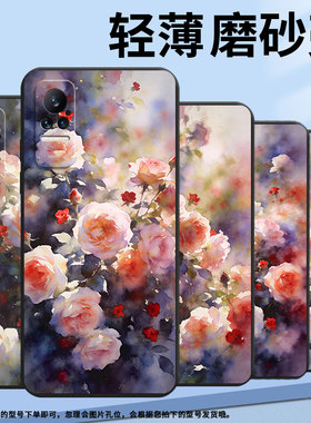 适用小米civi手机壳civi3超薄朦胧蔷薇花xiaomi耐磨mix4保护套note10lite商务小米note10硅胶m1910f4e软壳