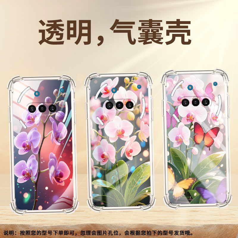 适用NothingPhoneCMF2Pro手机气囊壳高级四角防摔Phone3APro手机壳NothingPhone3商务蝴蝶兰时尚保护套