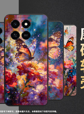 适用荣耀winRT手机壳荣耀500Pro硅胶Play10T防摔Play10A油画蝴蝶耐磨Honor畅玩60轻薄NLA-LX3保护套